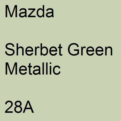 Mazda, Sherbet Green Metallic, 28A.